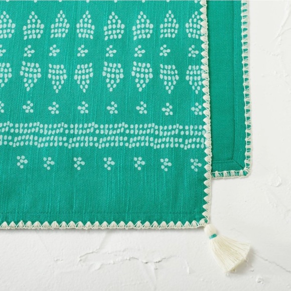 NWT Opalhouse X Jungalow - 4 Pack Shell Stitch Napkins - Blue & White - Picture 4 of 5